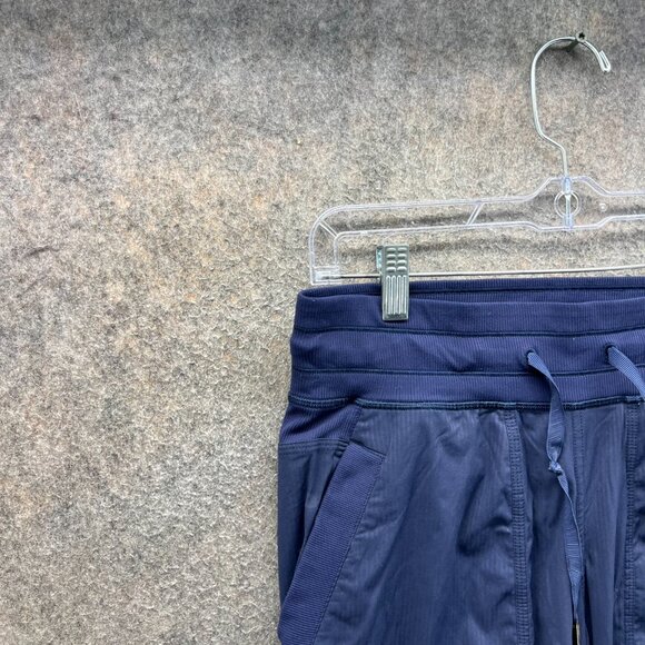 Lululemon Jogger Pants Women 6 Blue Dance Studio Drawstring Stretch Athletic - Picture 5 of 8